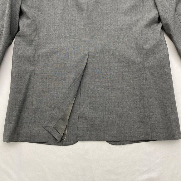 Theory Gray Blazer Sport Coat Wool Blend Notch Lapel 2 Button Mens 44 Long - Picture 7 of 16